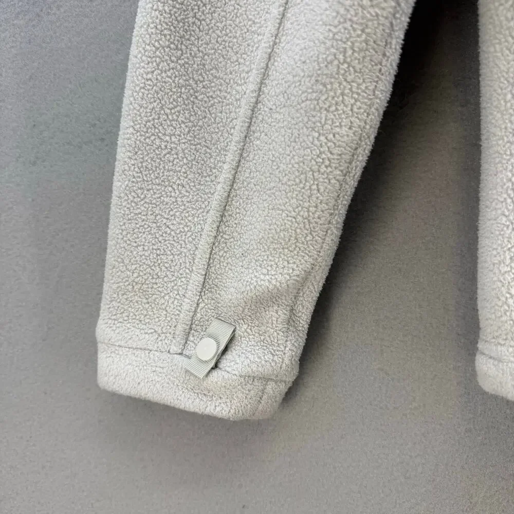 The North Face Fleece Jacket Women's Size S/P White Grey Casual Outerwear Preppy - Picture 4 of 14